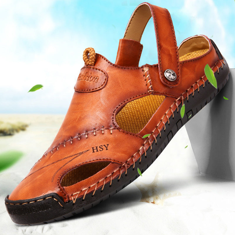 HSY™ | Sandales homme orthopédiques faites à la main : confort et maintien exceptionnel