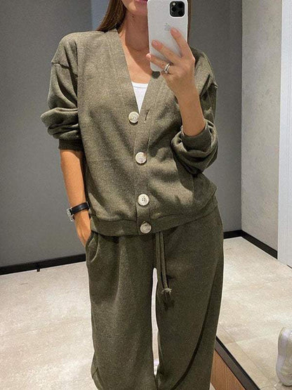 Pantalon fluide taille élastique de l’ensemble Britta™, confortable et moderne.