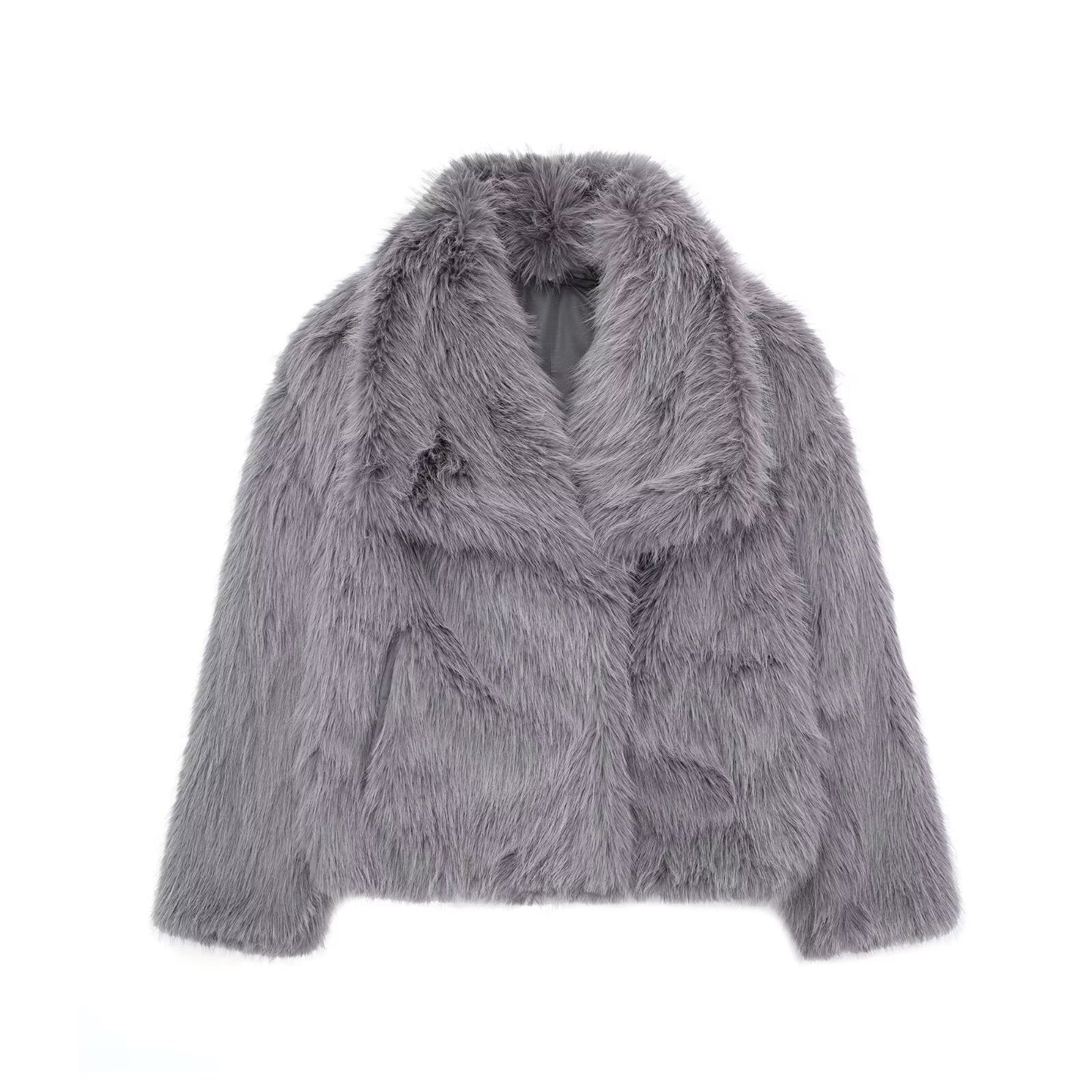 Clara | Cardigan Court en Fausse Fourrure