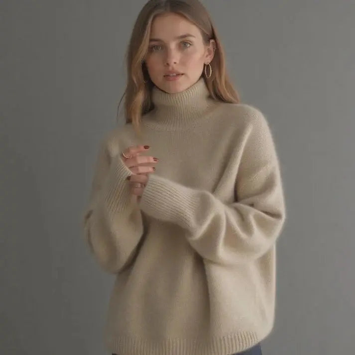 Éloïse | Pull Oversize en Cachemire pour un Luxe Décontracté