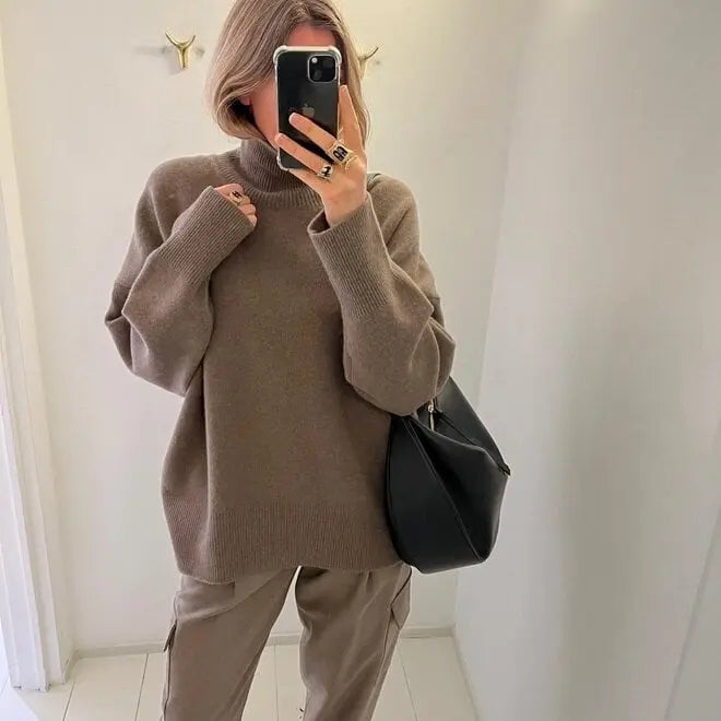Éloïse | Pull Oversize en Cachemire pour un Luxe Décontracté